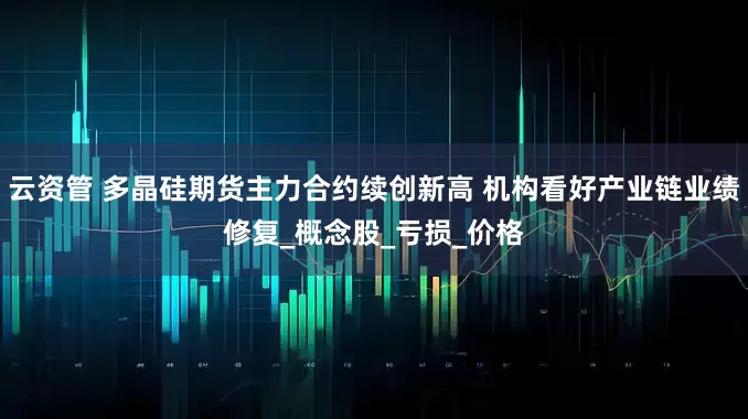 云资管 多晶硅期货主力合约续创新高 机构看好产业链业绩修复_概念股_亏损_价格