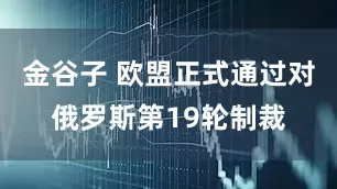 金谷子 欧盟正式通过对俄罗斯第19轮制裁